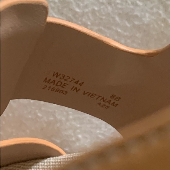 COLE HAAN Marlee Fisherman Footbed Sandals Leather Womens Tan Sz 8 B Open Toe - Picture 7 of 8